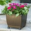 Self-Watering Rolling Planters, 15"