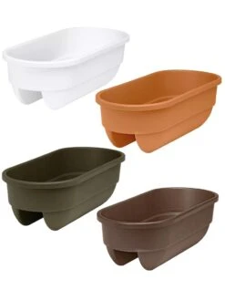 2' X 4' Railing Planter, 25" -GardenPro Shop 34336 001E tif