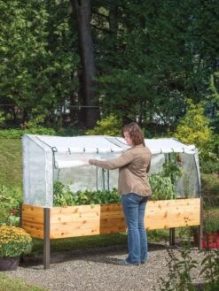 Elevated Planter Box, Frame And 2 Covers Kit, 2' X 8' -GardenPro Shop 8587631 304 tif