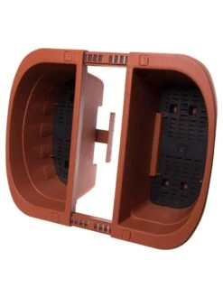 Self-Watering Saddle Railing Planter, 16" -GardenPro Shop 8592175TC 2028z tif