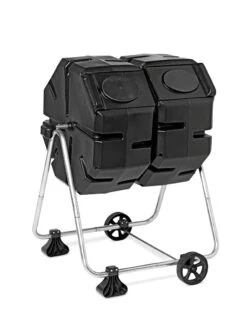 Dual Batch Compost Tumbler With Wheels -GardenPro Shop 8593232 2626 tif