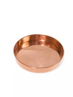 Small Round Copper Plant Tray, 10" -GardenPro Shop 8593529 1175 tif