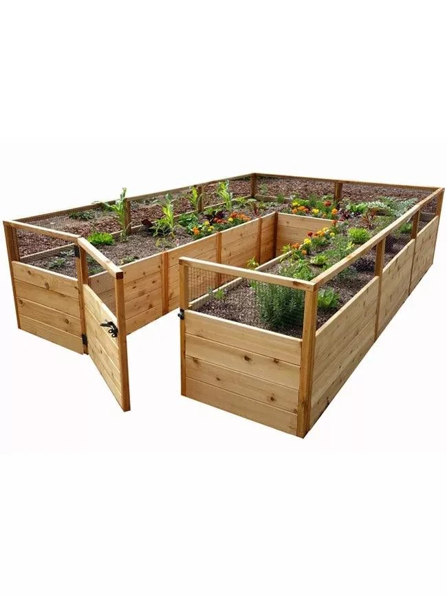 Garden In A Box Cedar Raised Bed, 8' X 12' 1 Garden In A Box Cedar Raised Bed, 8' X 12'