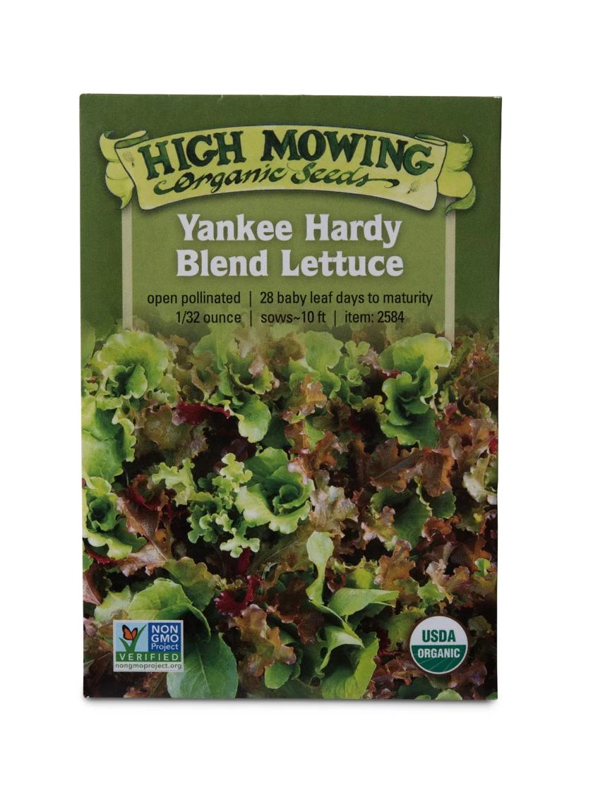 Yankee Hardy Blend Lettuce Organic Seeds 1 Yankee Hardy Blend Lettuce Organic Seeds