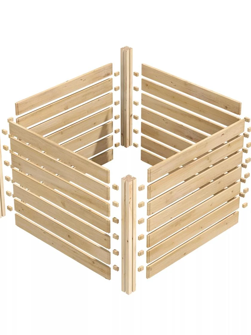 Cedar Wood Composter, 23 Cubic Feet 2 Cedar Wood Composter, 23 Cubic Feet - Image 2