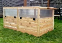 Garden In A Box Cedar Raised Bed With Greenhouse, 3' X 6' 10 Garden In A Box Cedar Raised Bed With Greenhouse, 3' X 6' -GardenPro Shop 8597082 05V tif