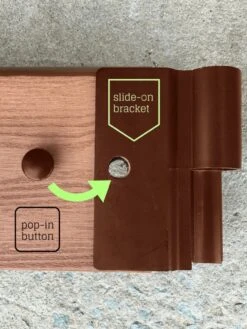 Classic Sienna Circle Keyhole Garden With 2" Boards -GardenPro Shop 8599444 03v