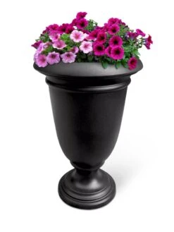 Ellington Self-Watering Urn Planter, 24" -GardenPro Shop 8600110 04V tif