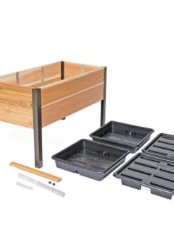 Self-Watering Elevated Planter Box, 2' X 4' -GardenPro Shop 8608959 2281 tif