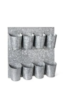 8 Pot Metal Wall Planter 6 8 Pot Metal Wall Planter -GardenPro Shop 8609089 9665 tif