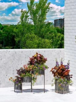 Galvanized Grow Bag Planter 12" -GardenPro Shop 8609180 0344 tif