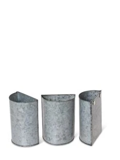 Mini Magnetic Galvanized Planter Pockets, Set Of 3 -GardenPro Shop 8609216 8714 tif