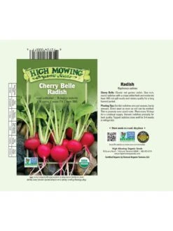 Cherry Belle Radish Organic Seeds -GardenPro Shop 8610352 01v