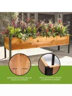 Elevated Planter Box, 2' X 8' -GardenPro Shop 8610895 3