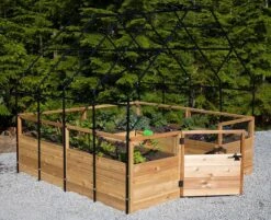 Garden In A Box With Greenhouse, 8' X 8' -GardenPro Shop 8611033 03V jpg