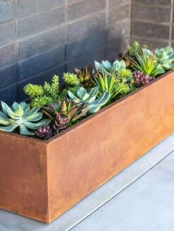 Veradek Metallic Series Corten Steel Window Box Planter, 36" 8 Veradek Metallic Series Corten Steel Window Box Planter, 36" -GardenPro Shop 8611609 02V tif