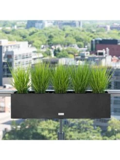 Veradek Metallic Series Railing Planters -GardenPro Shop 8611610 05v