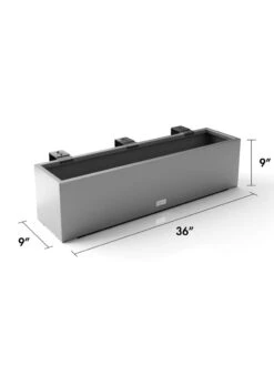 Veradek Metallic Series Railing Planters -GardenPro Shop 8611610 19v