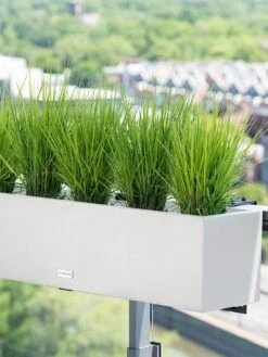 Veradek Metallic Series Railing Planters -GardenPro Shop 8611610 22v veradek metallic series railing planter