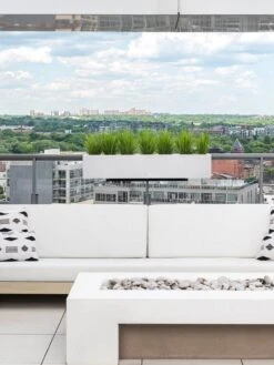 Veradek Metallic Series Railing Planters -GardenPro Shop 8611612 27v