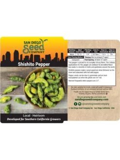Shishito Pepper Organic Seeds -GardenPro Shop 8611910 02v