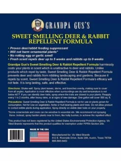 Grandpa Gus's Deer & Rabbit Repellent Spray -GardenPro Shop 8612427 05V 3 4