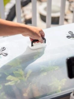 Self-Watering Standing Salad Planter With Cloche -GardenPro Shop 8612702 2036 tif