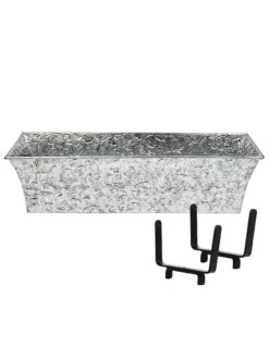 Achla Designs Handrail Flowerbox Bracket Kit For Rail -GardenPro Shop 8612883 01v achla designs handrail flowerbox bracket kit for 2x4 inch rail