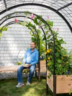 Cedar Bench Kit, Natural, 48" 7 Cedar Bench Kit, Natural, 48" -GardenPro Shop 8612976 0965