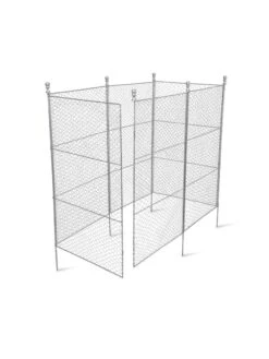 Tall Chicken Wire Critter Fence With Gate -GardenPro Shop 8613260 6052