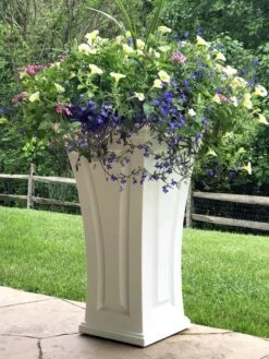 Cambridge Tall Planter, 28" Height -GardenPro Shop 8613524 13V