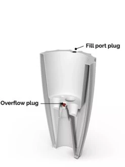 Sedona Tall Planter, 28" Height -GardenPro Shop 8613525 08V