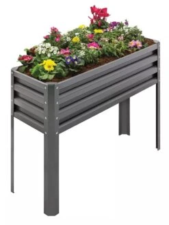 Metal Double Height Raised Garden Bed 8 Metal Double Height Raised Garden Bed -GardenPro Shop 8613688 01V 3 4