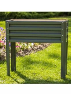 Metal Double Height Raised Garden Bed 7 Metal Double Height Raised Garden Bed -GardenPro Shop 8613688 06V 3 4