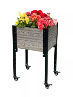 Mobile Elevated Corner Planter -GardenPro Shop 8614267 05V