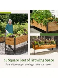 Elevated Planter Box, 2' X 8' -GardenPro Shop B00EOW8FHU raisedbed feature 2 1