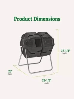 Dual-Batch Compost Tumbler -GardenPro Shop Dual Compost Bin 2