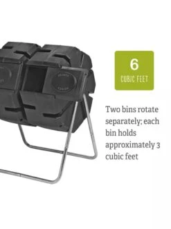 Dual-Batch Compost Tumbler -GardenPro Shop Dual Compost Bin 5
