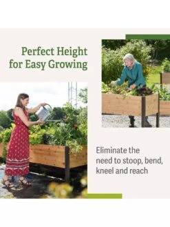 Self-Watering Elevated Planter Box, 2' X 8' 18 Self-Watering Elevated Planter Box, 2' X 8' -GardenPro Shop b00eow8fhu raisedbed benefits
