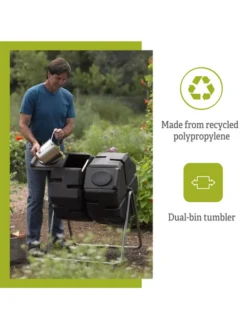 Dual Batch Composter Success Kit 7 Dual Batch Composter Success Kit -GardenPro Shop webimage Dual Compost Bin 7